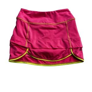 Hind Pink Skort with Yellow Accents